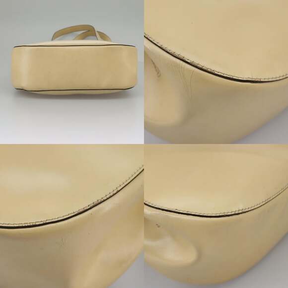 CELINE Shoulder Bag Leather Beige - Picture 10 of 13